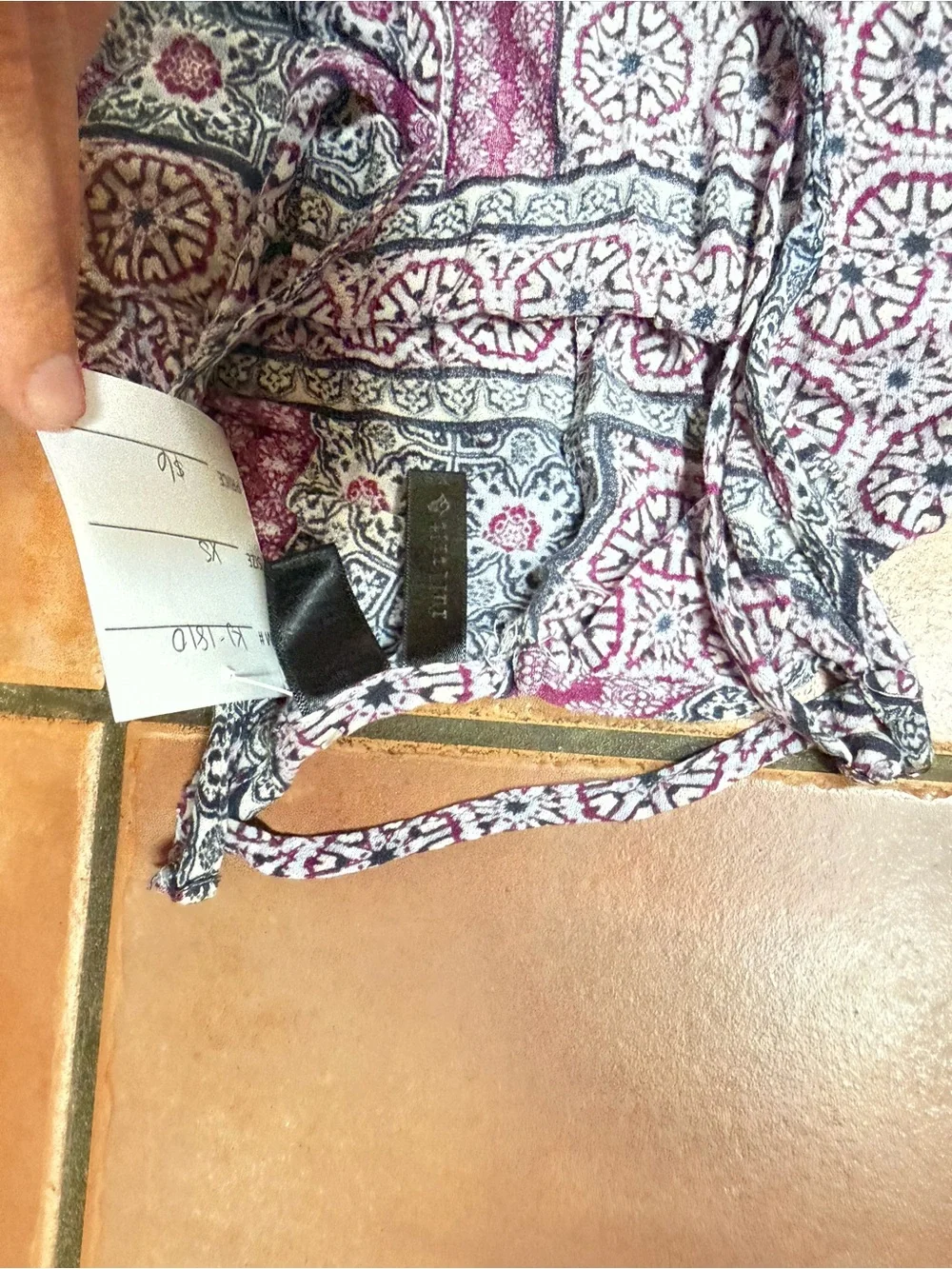 Forever 21 Teal and Mauve Patterned Girls Romper with Straps
